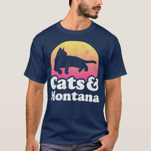 Cats and Montana Gift for Men Women Kids T-Shirt