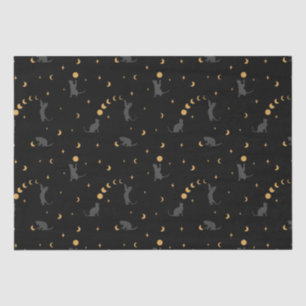 Cats and Moon Phases  Tissue Paper
