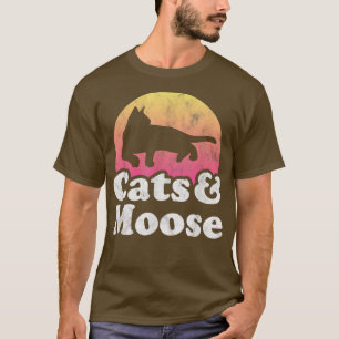 Cats and Moose Men's or Women's Cat and Moose  T-Shirt