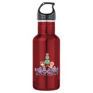 Cats and owls patterns 532 ml water bottle