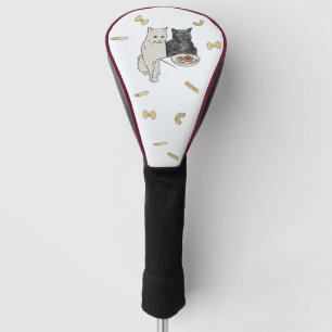 Cats and pasta cute  golf head cover