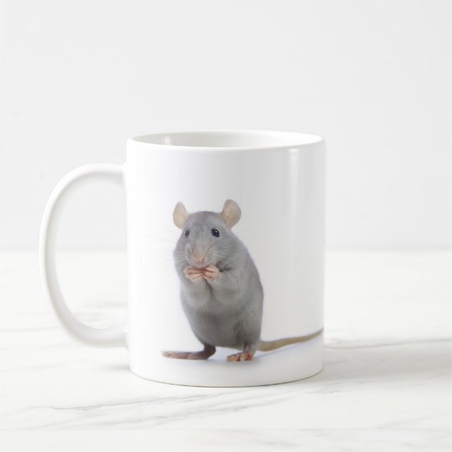 cats and rat coffee mug (Left)
