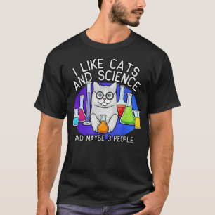 Cats And Science Shirt, Cat Lover Tshirt, Cat T-Sh T-Shirt