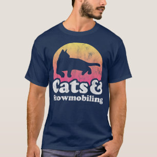 Cats and Snowmobiling Men's or Women's Cat and Sno T-Shirt