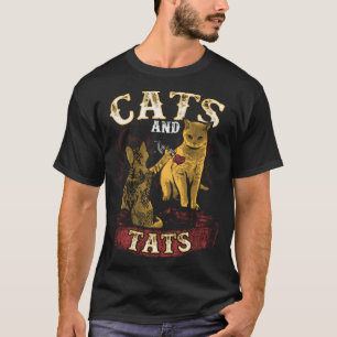 Cats And Tats - Funny Inked Cat Owner Tattoo Lover T-Shirt