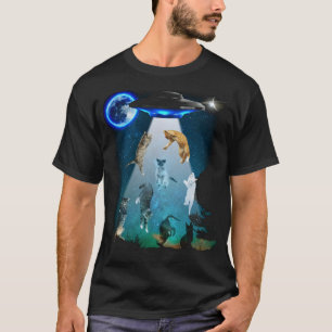 Cats And Ufo T-Shirt