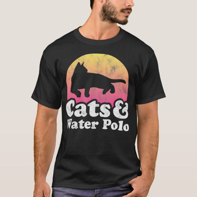 Cats and Water Polo Men's or Women's Cat  (Front)