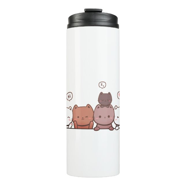 Cats, Animals, Fun Thermal Tumbler (Front)