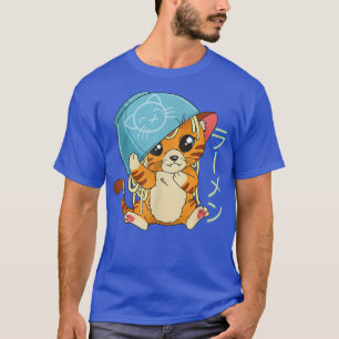 Cats Anime Kawaii Japanese Ramen Japan Cat  T-Shirt