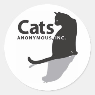 Cats Anonymous Logo Merchandise Classic Round Sticker