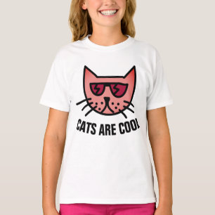 CATS ARE COOL, Funny Kids Cat T-shirts