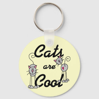 Cats Are Cool Tshirts and Gifts Key Ring