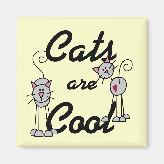 Cats Are Cool Tshirts and Gifts Magnet (Front)