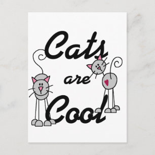 Cats Are Cool Tshirts and Gifts Postcard