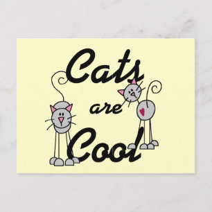 Cats Are Cool Tshirts and Gifts Postcard