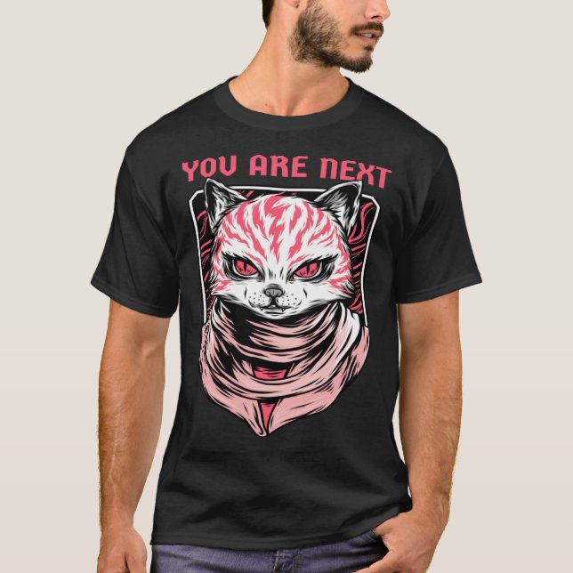 Cats Are Evil  Demon Kitty  You Are Next T-Shirt (Front)