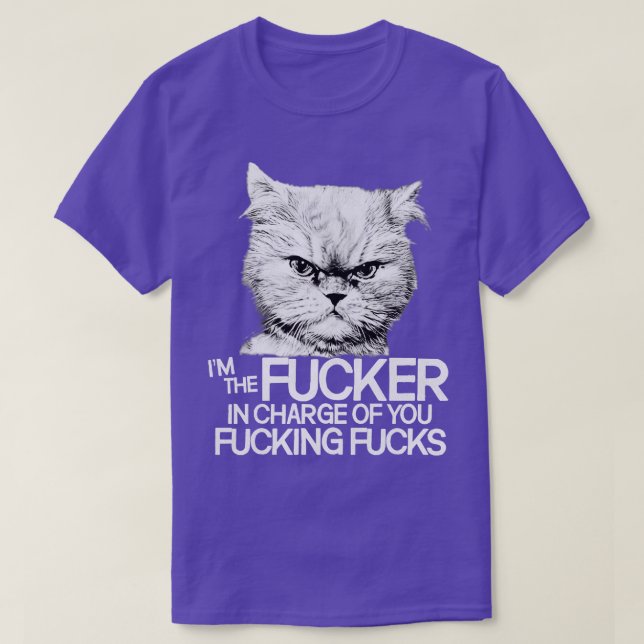 Cats Are In Charge T-Shirt (Design Front)