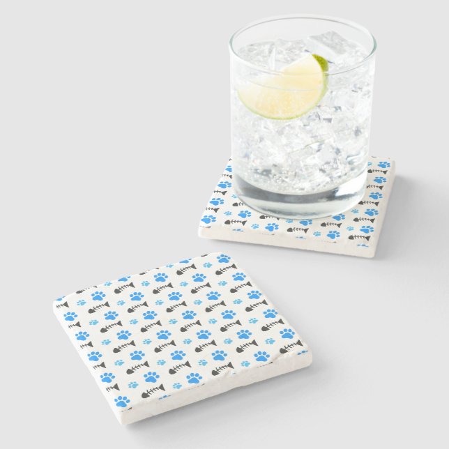 Cats Are Inquisitive Stone Coaster (Side)
