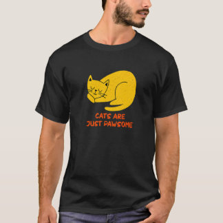 Cats Are Just Awesome Cat Pun Cute  Cat Mum Dad T-Shirt
