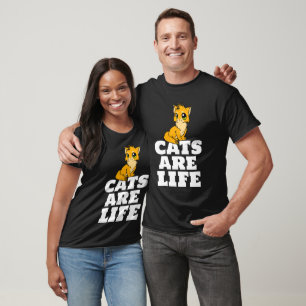CATS ARE LIFE CAT GINGER T-SHIRTS TEES