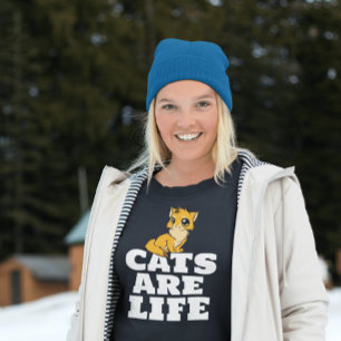 CATS ARE LIFE CAT GINGER T-SHIRTS TEES
