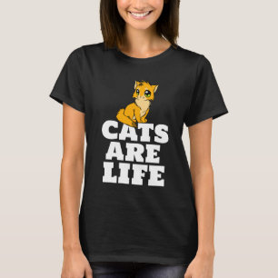 CATS ARE LIFE CAT GINGER T-SHIRTS TEES