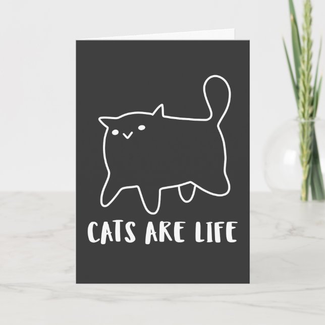 CATS ARE LIFE CAT NOTECARDS (Front)