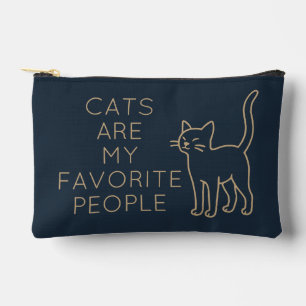 Cats are my favorite people accessory pouch