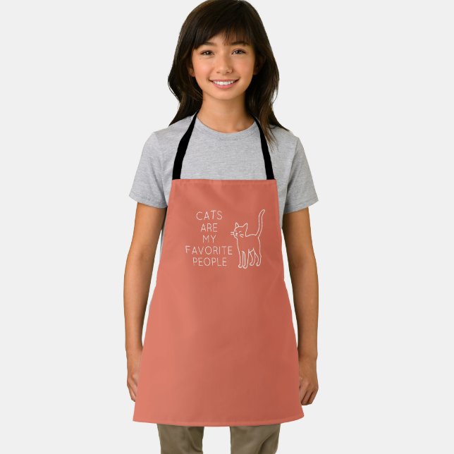 Cats are my favorite people apron (Insitu)