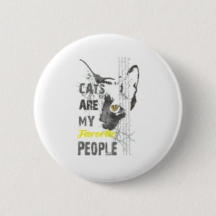 cats are my favourite 6 cm round badge