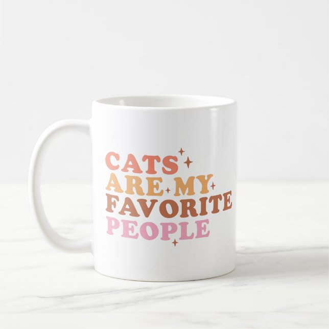 Cats Are My Favourite People Coffee Mug (Left)
