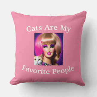 Cats Are My Favourite People Cushion