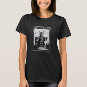 Cats Are My Favourite People - Funny Cat Graphic T-Shirt