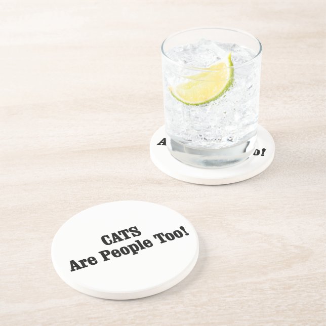 CATS Are People Too! Coaster (Side)