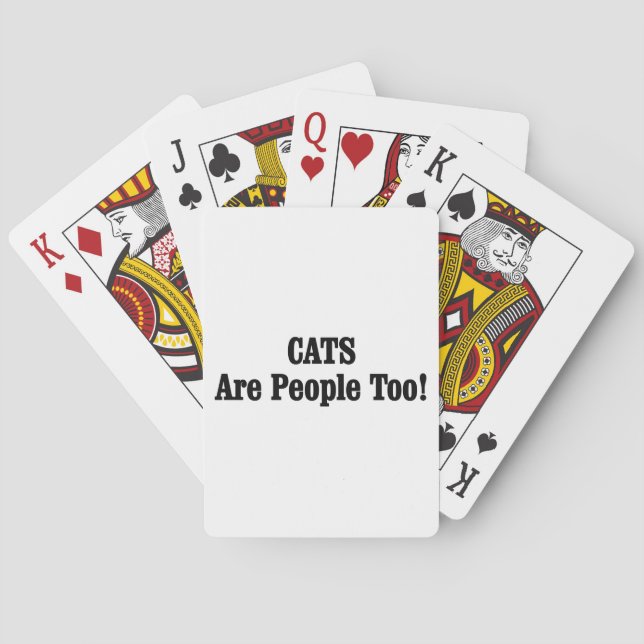 CATS Are People Too! Playing Cards (Back)