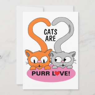 Cats are Purr Love flat card