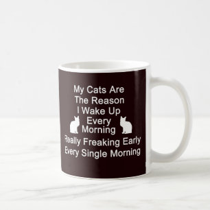 Cats Are The Reason Coffee Mug-Black Mug