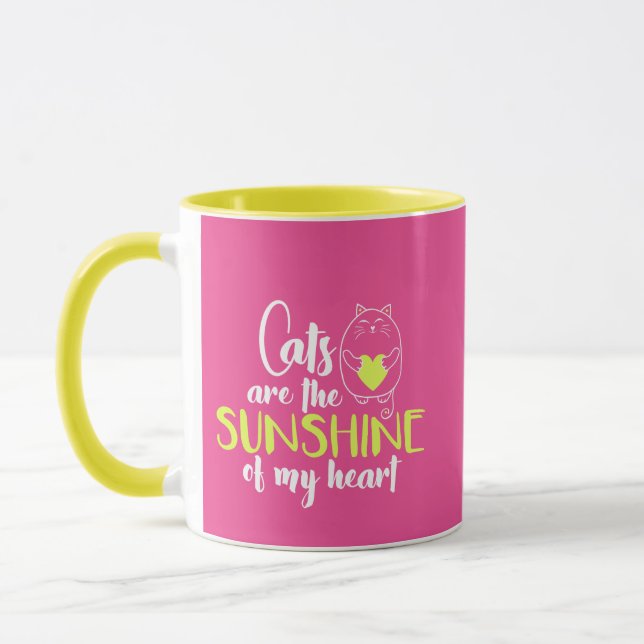 Cats are the Sunshine of My Heart Mug (Left)