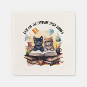Cats Are The Ultimate Study Buddies Napkin