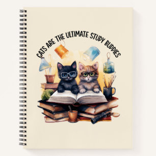Cats Are The Ultimate Study Buddies Notebook