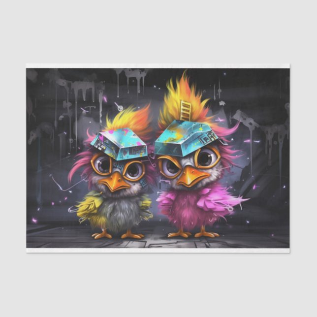 Cats as trojan sisters  tissue paper (Front)