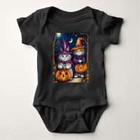 Cats as Witches Cute Halloween
