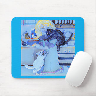 Cats 🐈‍⬛ 🐈 At Breakfast 🥞  Mouse Mat