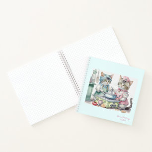 Cats at kitchen bullet journal notebook