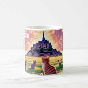 Cats at Mont Saint-Michel France Coffee Mug