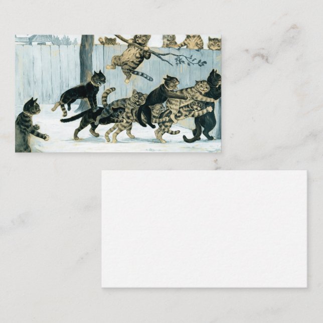 Cats at Play by Louis Wain Business Card (Front/Back)