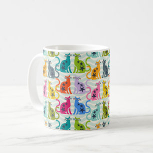 Cats at the beach coffee mug