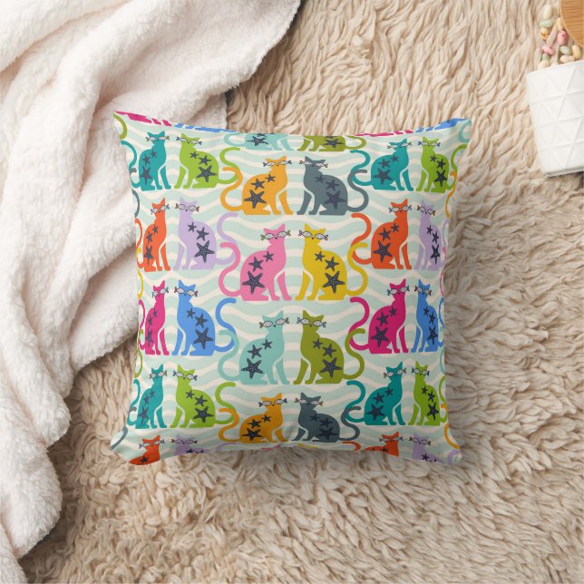 Cats at the beach cushion (Blanket)