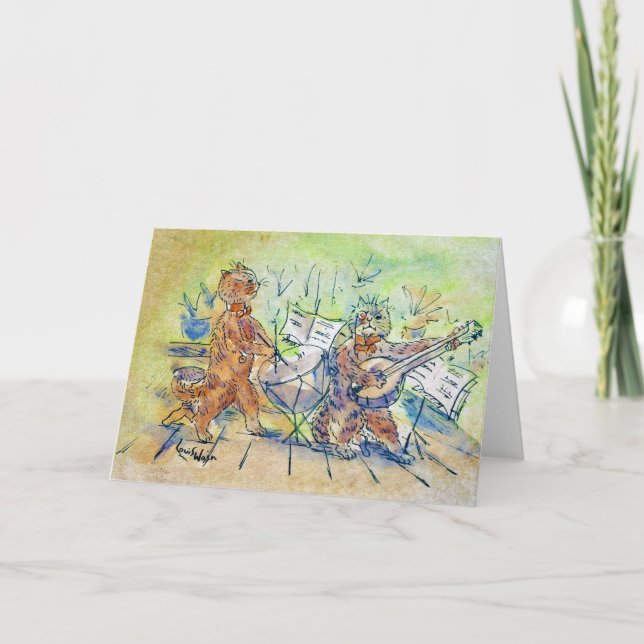Cats Band, Louis Wain Card (Front)