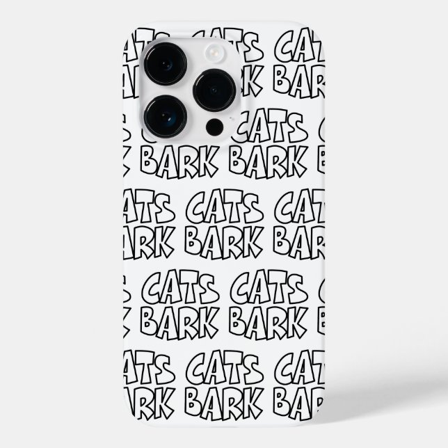 Cats Bark Case-Mate iPhone Case (Back)